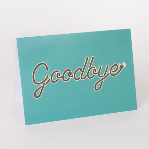 waving goodbye card by evermade