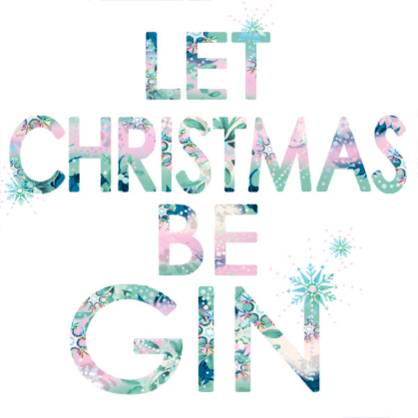 let christmas be gin card