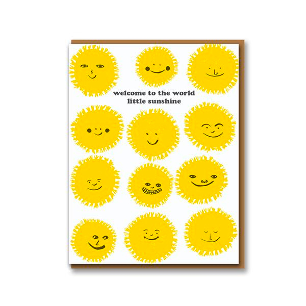 welcome sunshine card by 1973