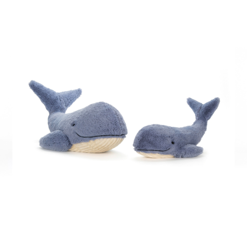 wilbur whale tiny and small by jellycat