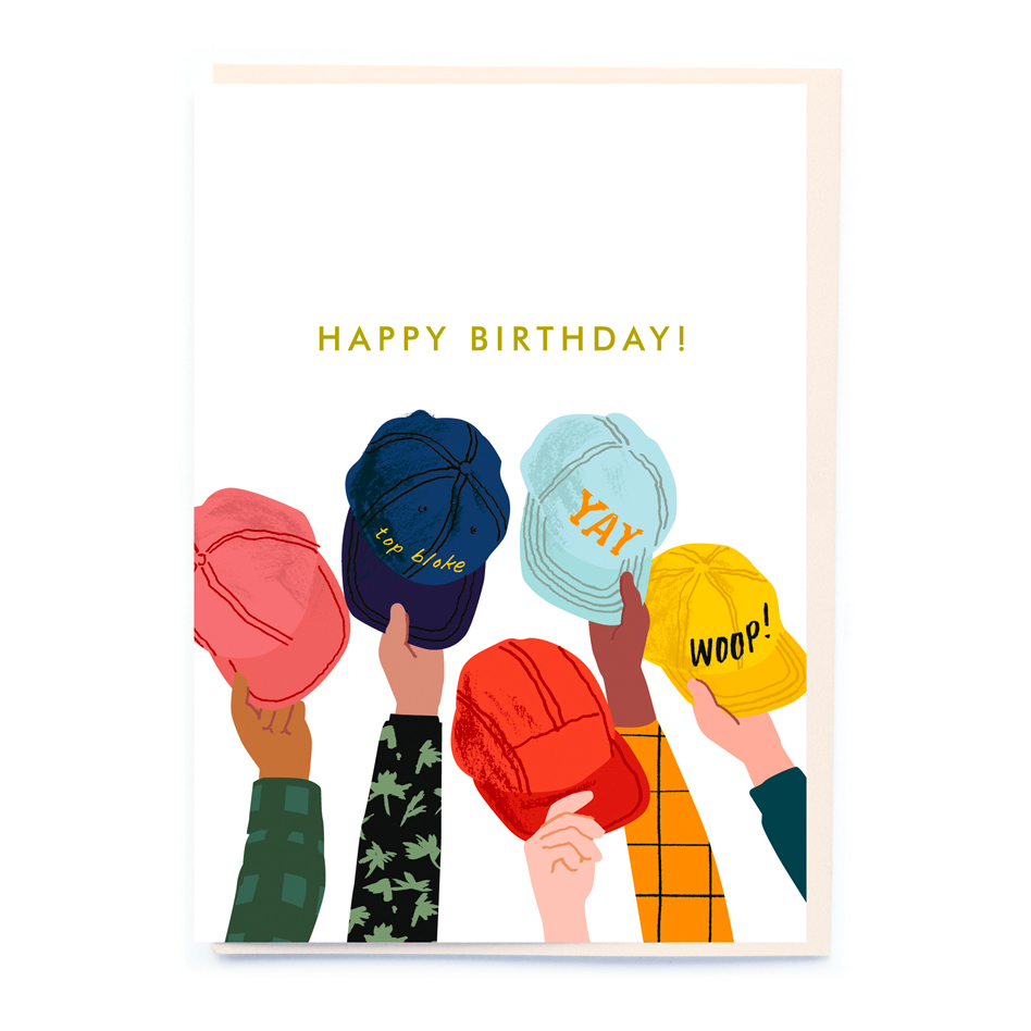 birthday caps card by Noi