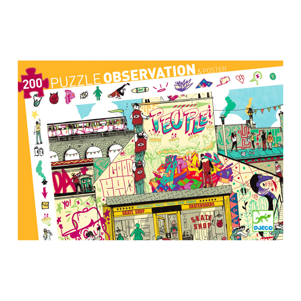 street art observation puzzle by djeco