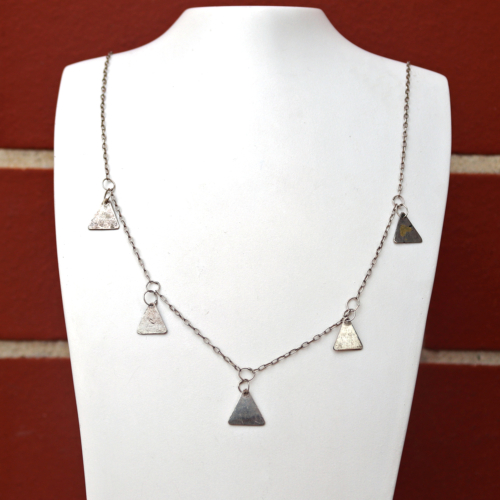 MSJ13 Long triangles necklace by MAdeleine Spencer Jewellery