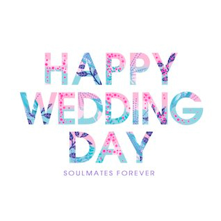 happy wedding day card by lola design