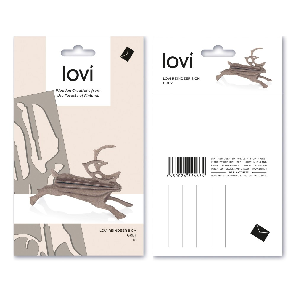 small lovi reindeer packaging