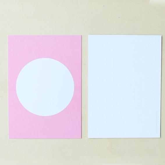 postcard to stamp pink by Perlenfischer