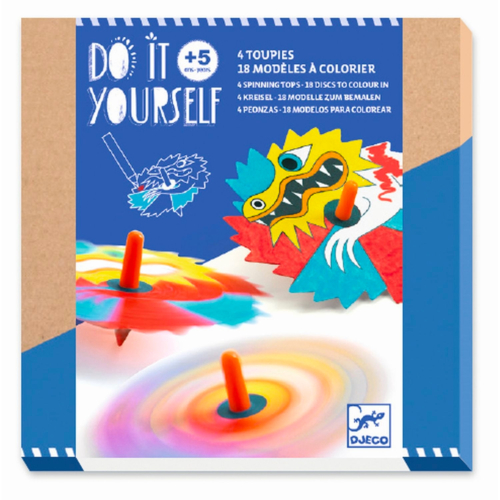 do it yourself spinning tops dragons by djeco