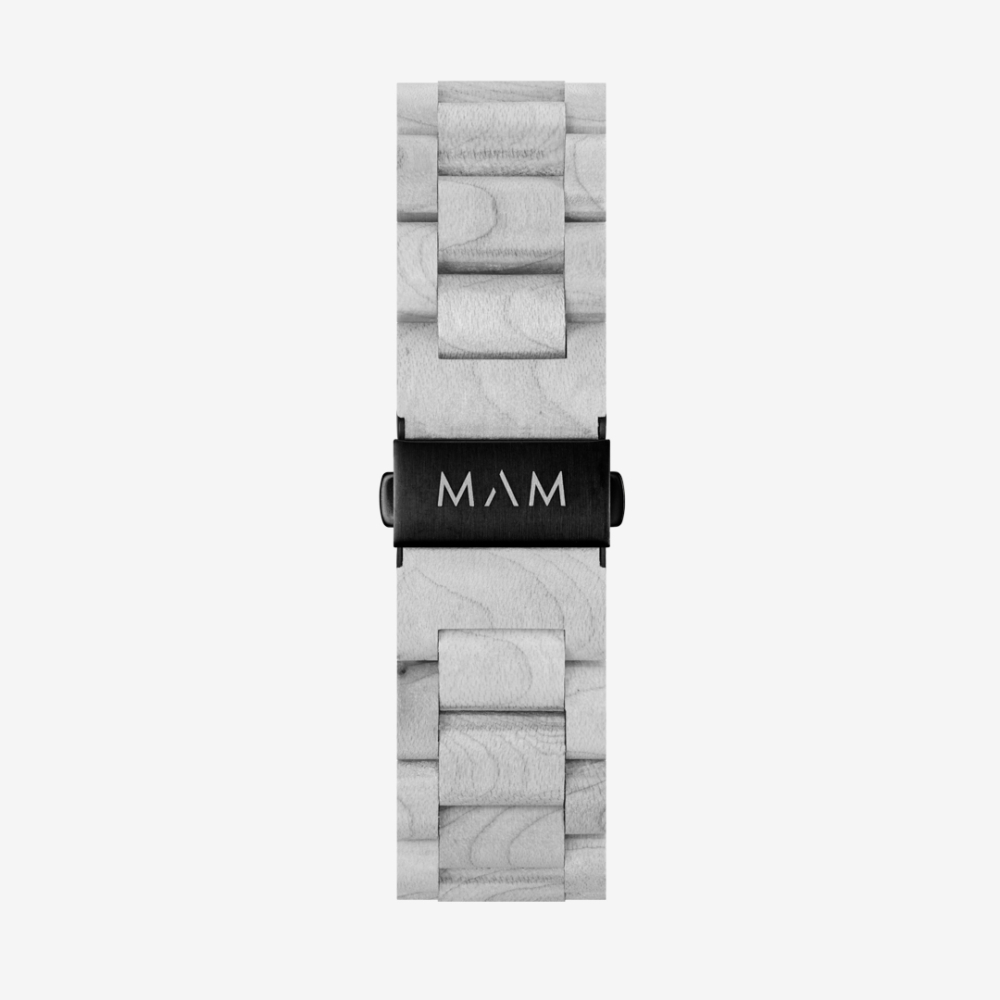 grey wooden watch volcano 612 by MAM