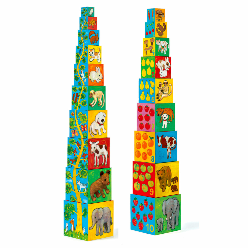 stacking cubes friends by djeco