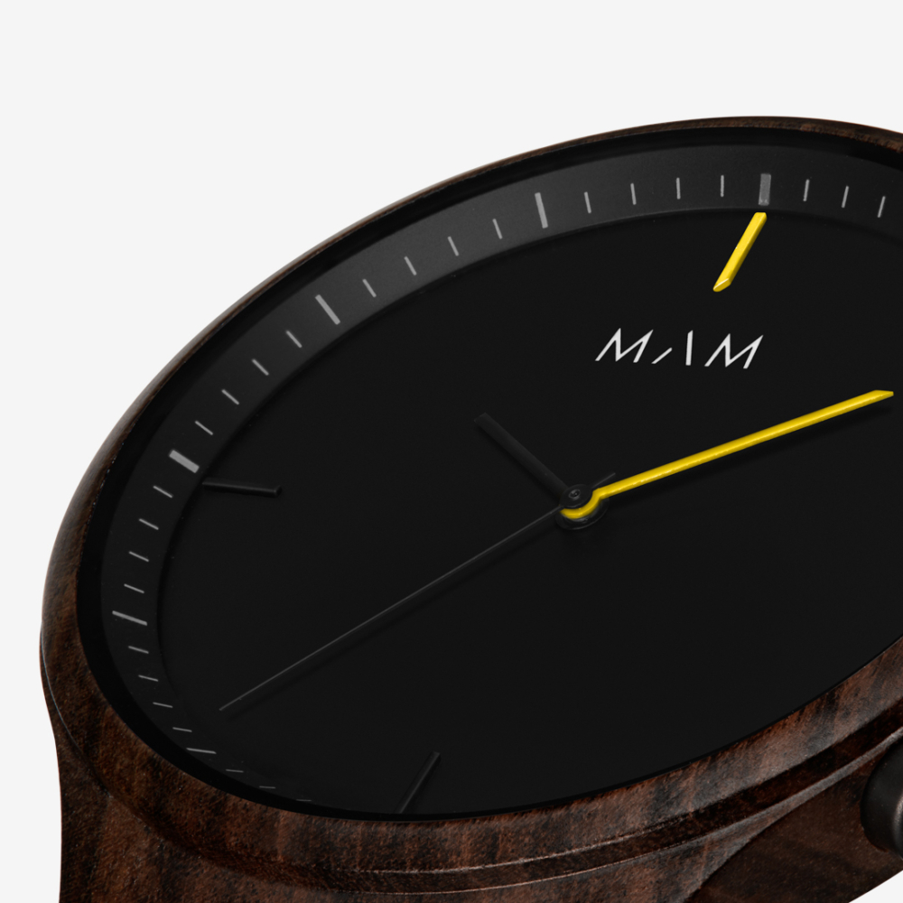wooden watch volcano 611 face by mam