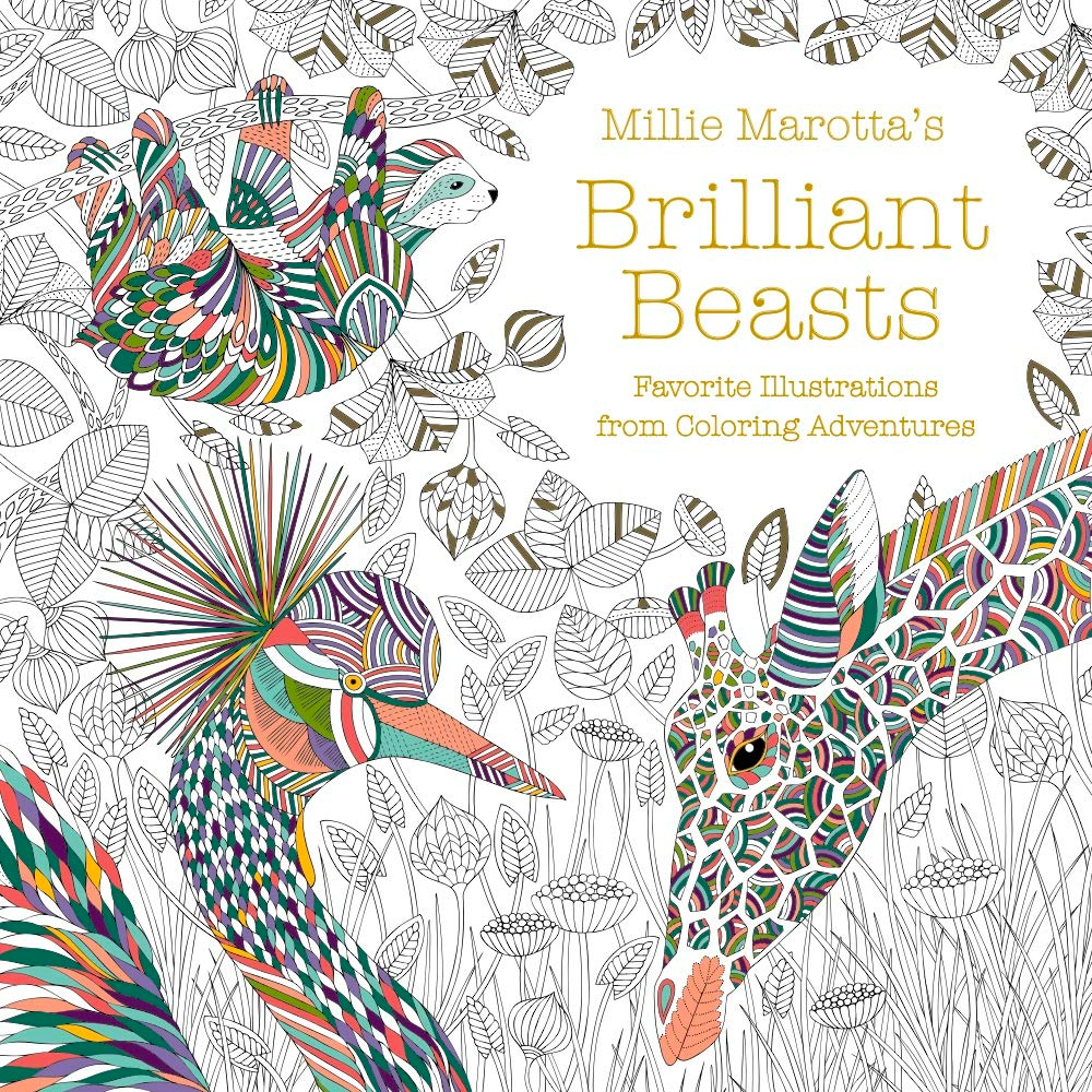 brilliant beasts colouring book by Millie Marotta