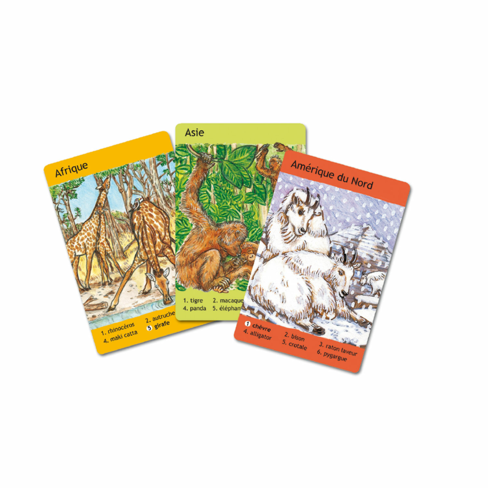 7 families animals French game
