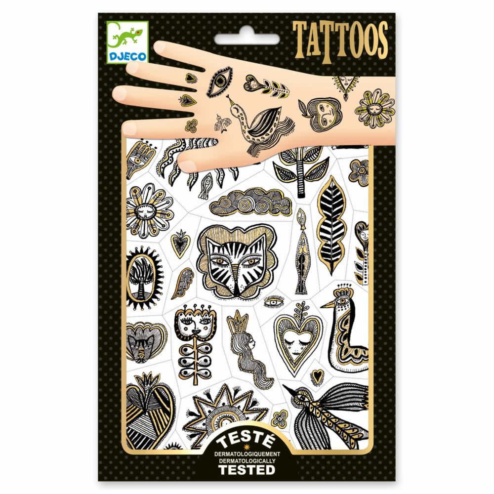 temporary tattoos golden chic by dejco