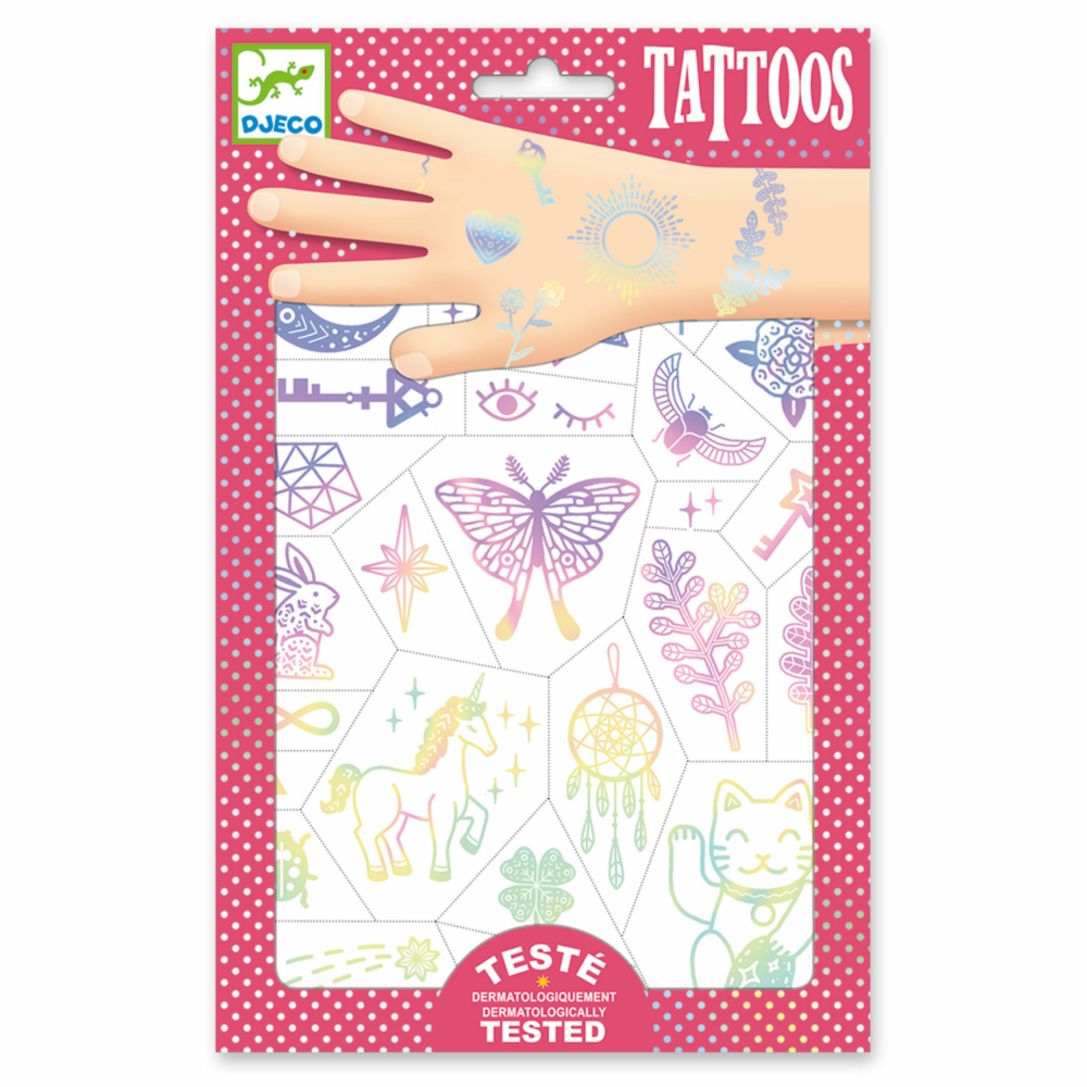 temporary tattos lucky charms by djeco
