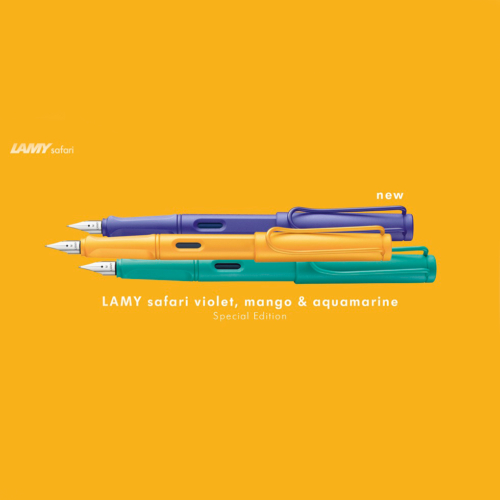 Lamy safari candy fountain pens collection special edition 2020
