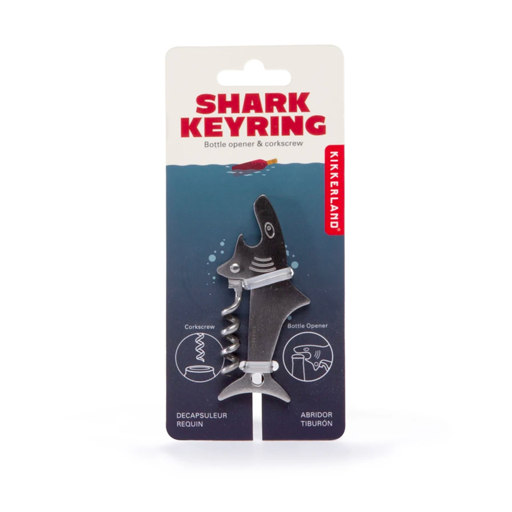 shark keyring by kikkerland
