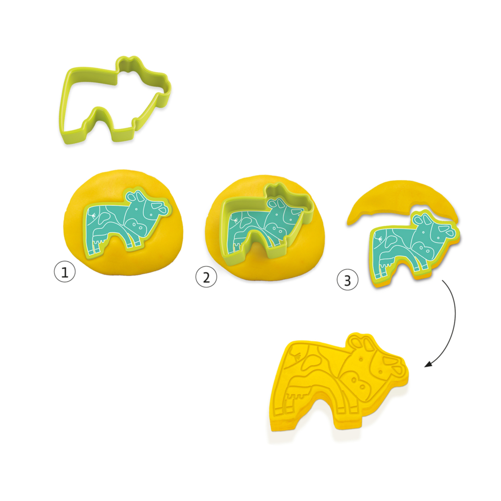 stamp set and cookie cutter by Djeco