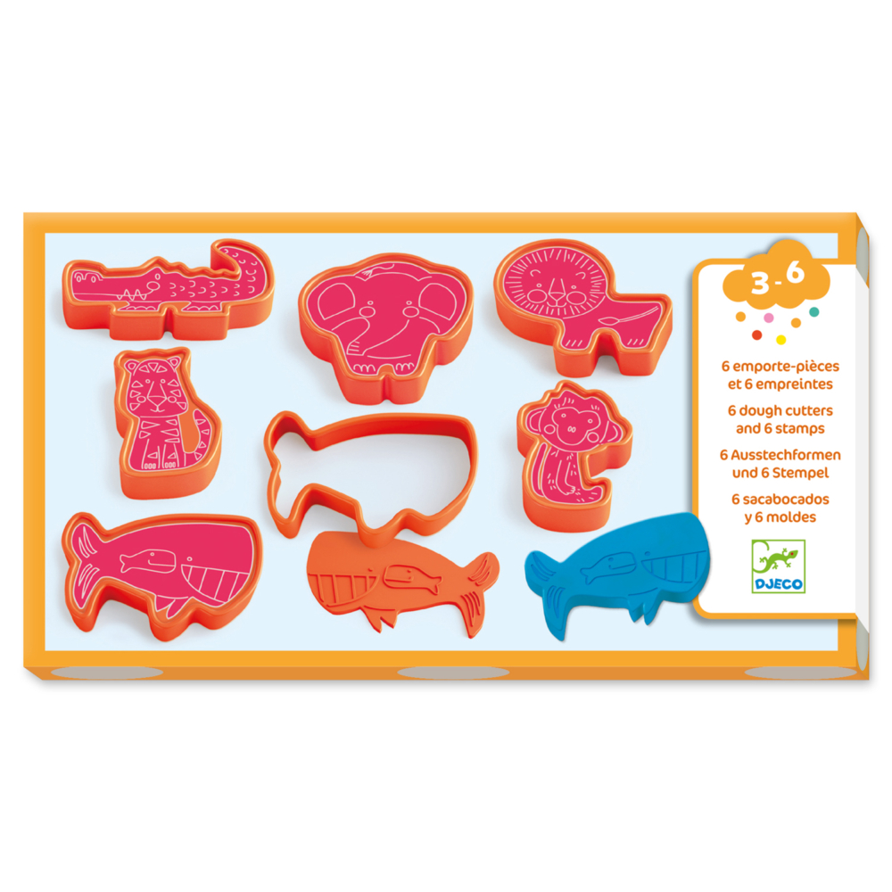 stamp set and cookie cutters x 6 by djeco