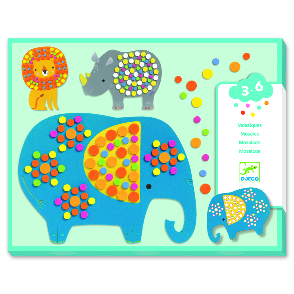 djeco mosaics soft jungle for 3 to 6 years