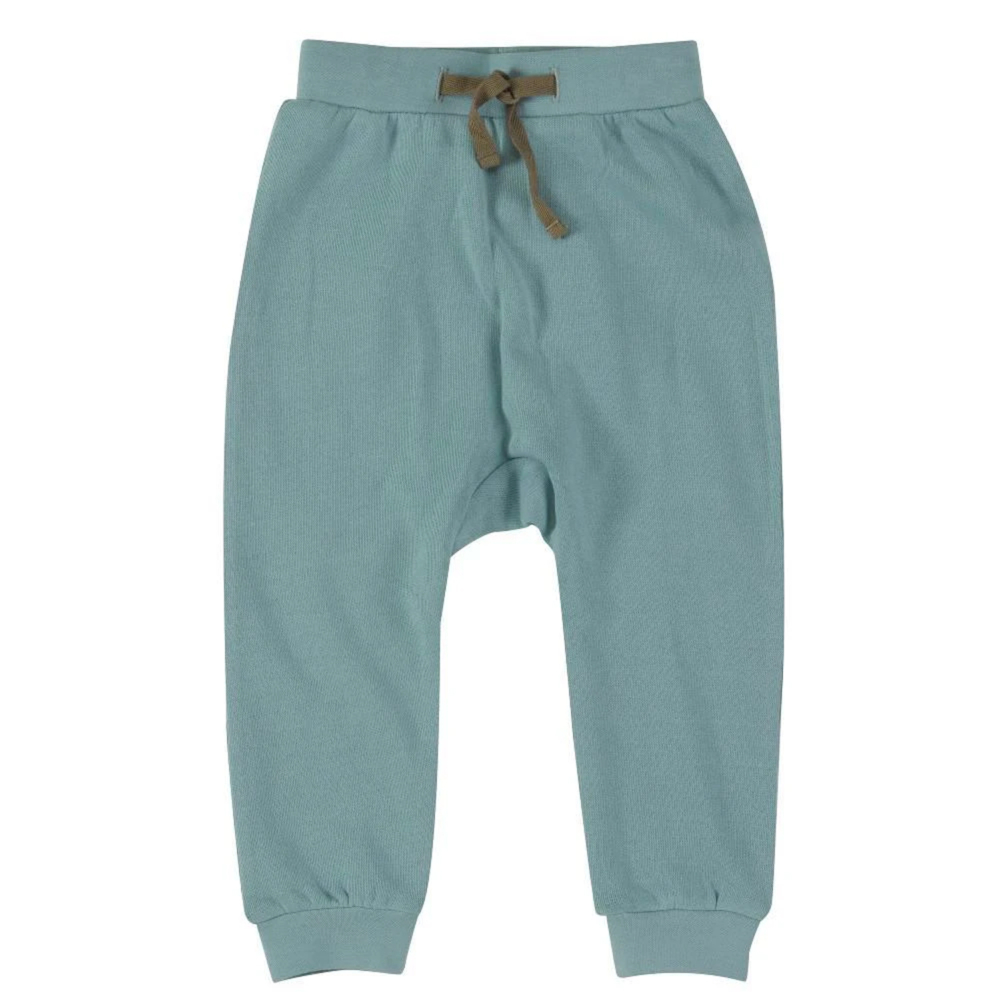 jersey joggers turquoise by pigeon organics