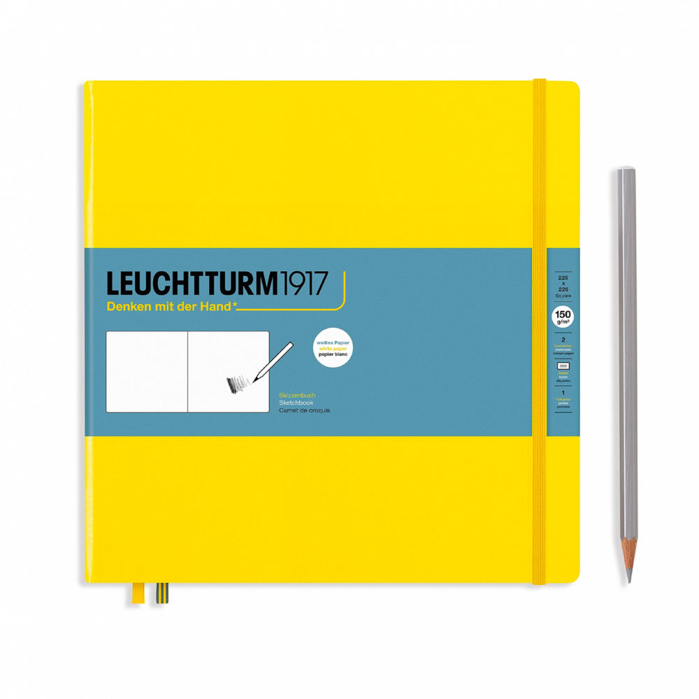 Square sketchbook lemon by leuchtturm1917