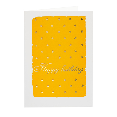 pack of 5 cards yellow dots happy birthday by the archivist gallery