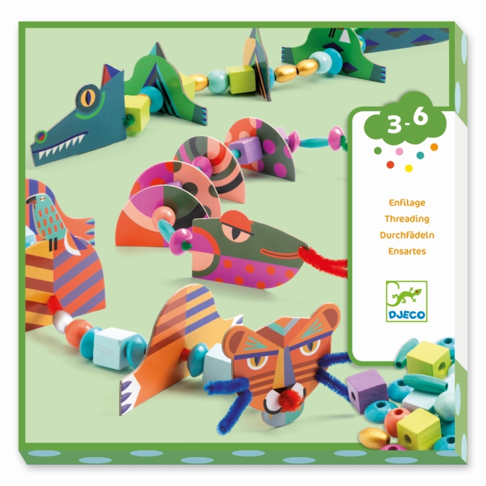 threading animals by djeco