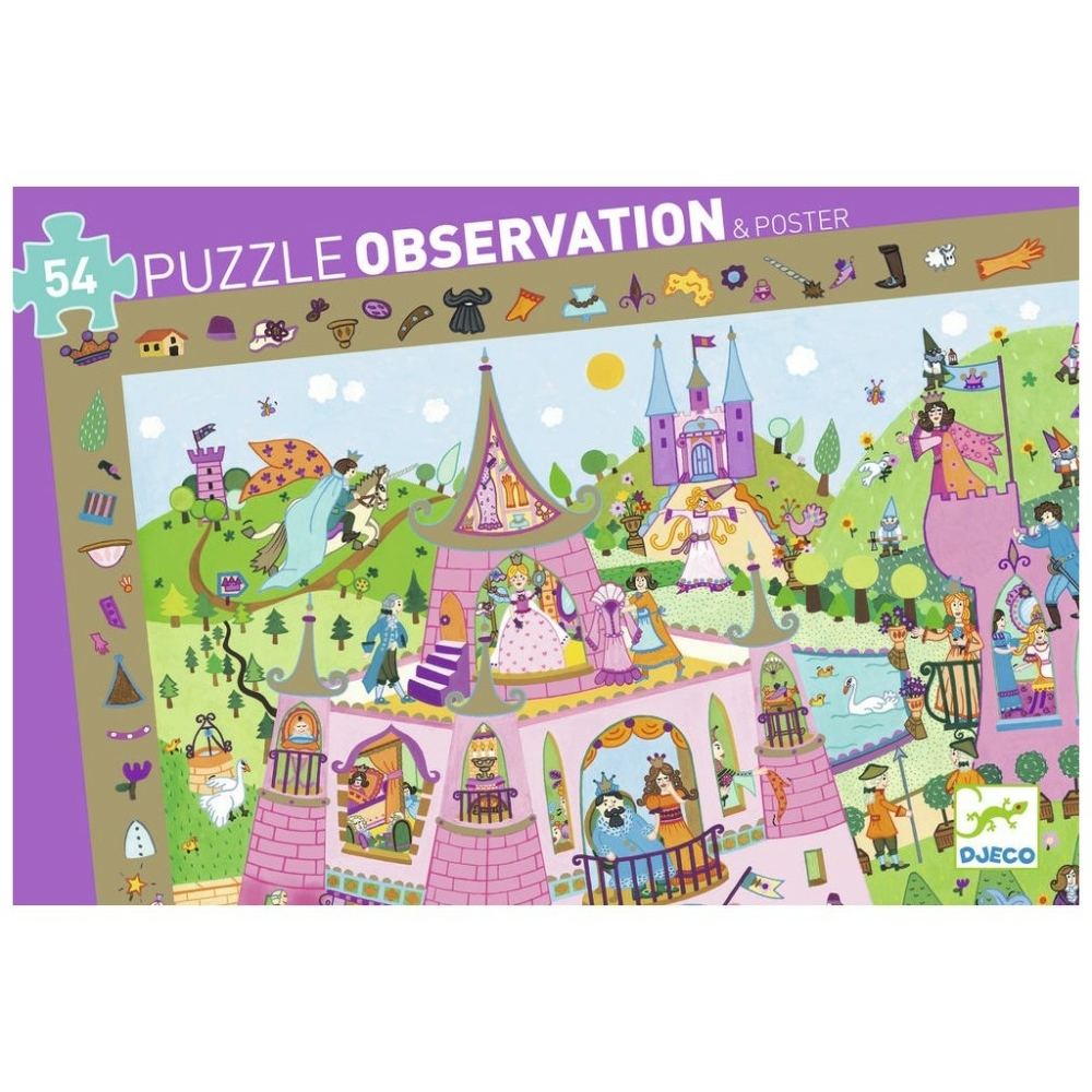 puzzle observation princess by djeco