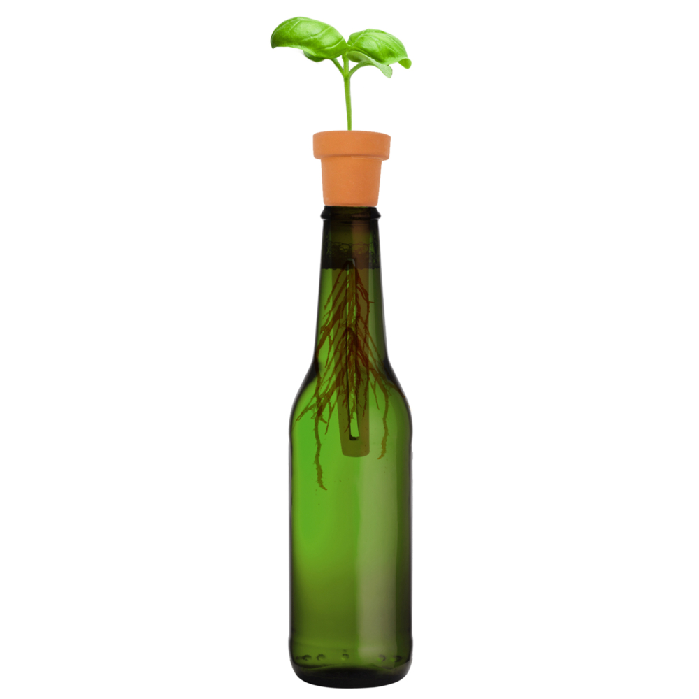 bottle top herb planter by kikkerland