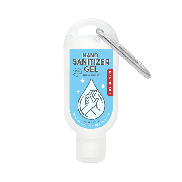 hand sanitiser carabiner unscented by kikkerland