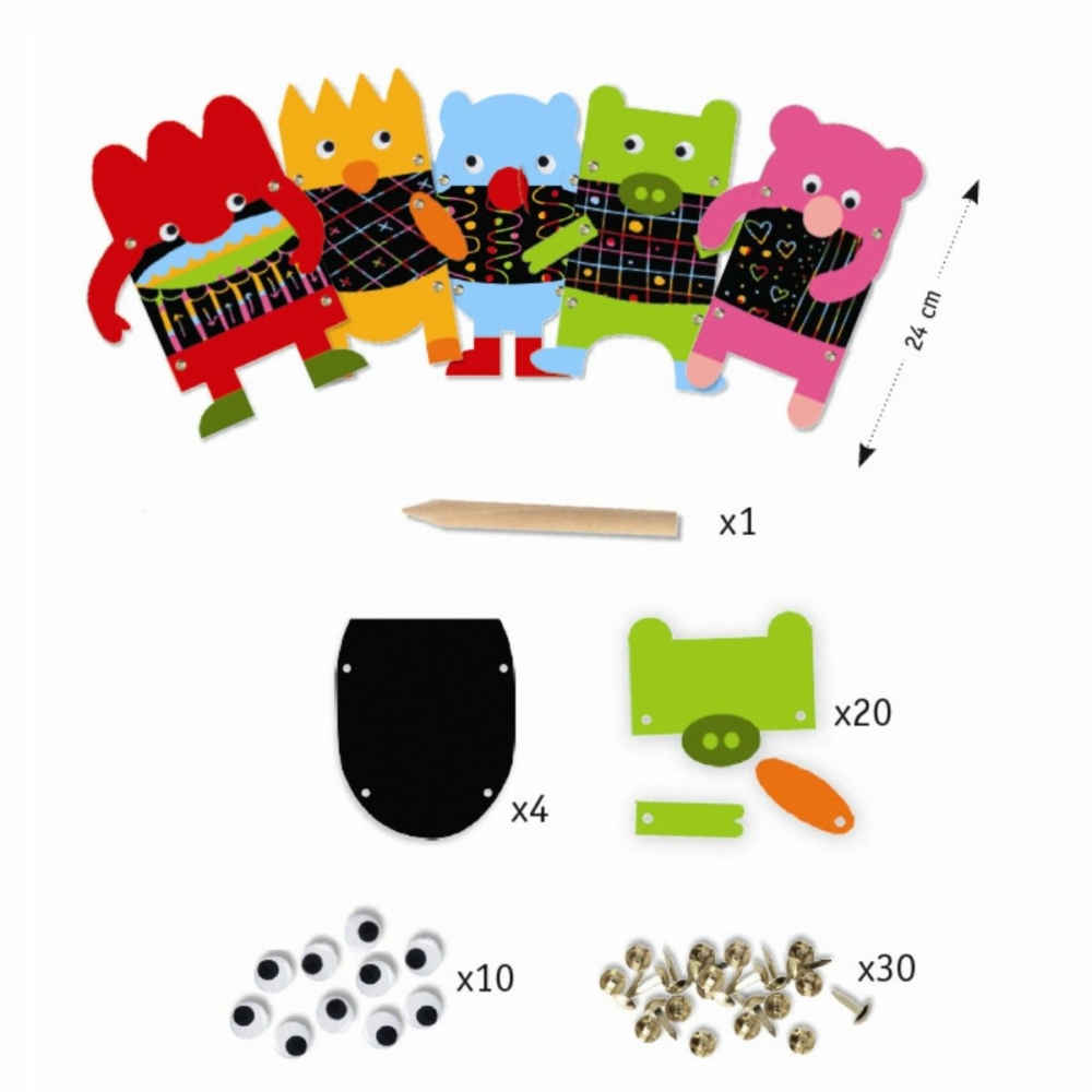 scratch boards puppets by djeco