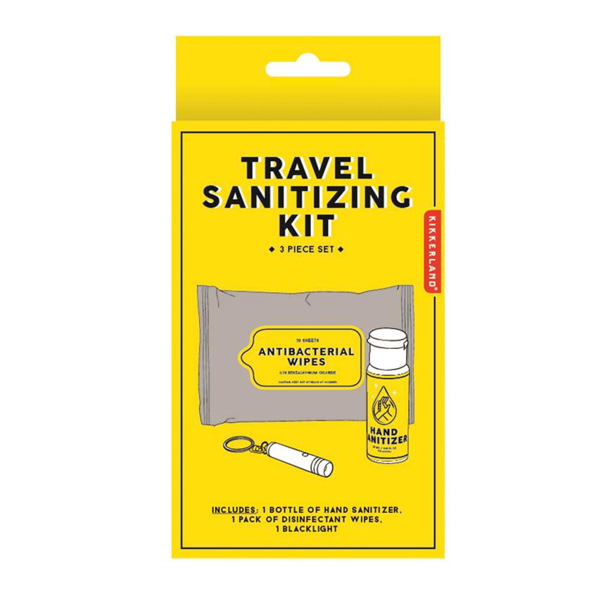 travel sanitizing kit by kikkerland