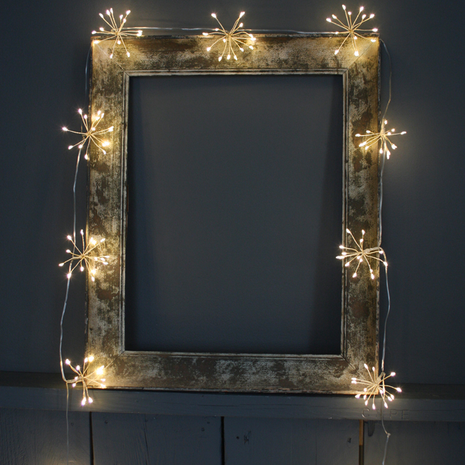 starburst silver light chain mains operated by Lightstyle London