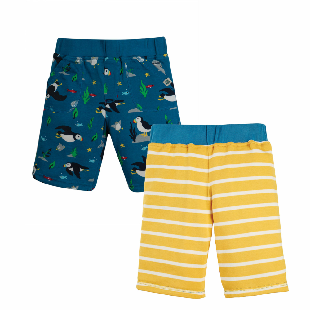 the national trust reversible shorts puffin by Frugi SS21