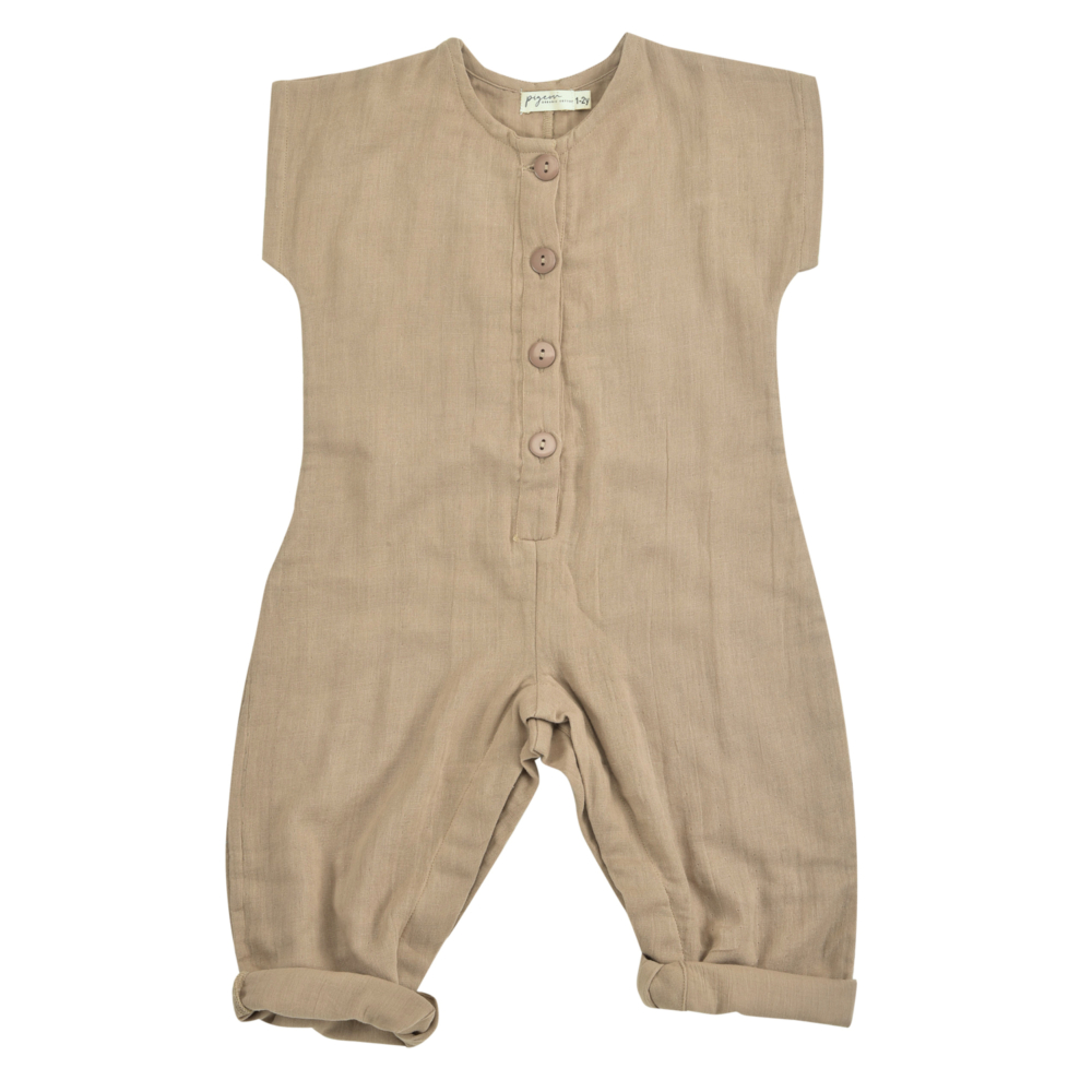 Jumpsuit muslin taupe by Pigeon organics SS21