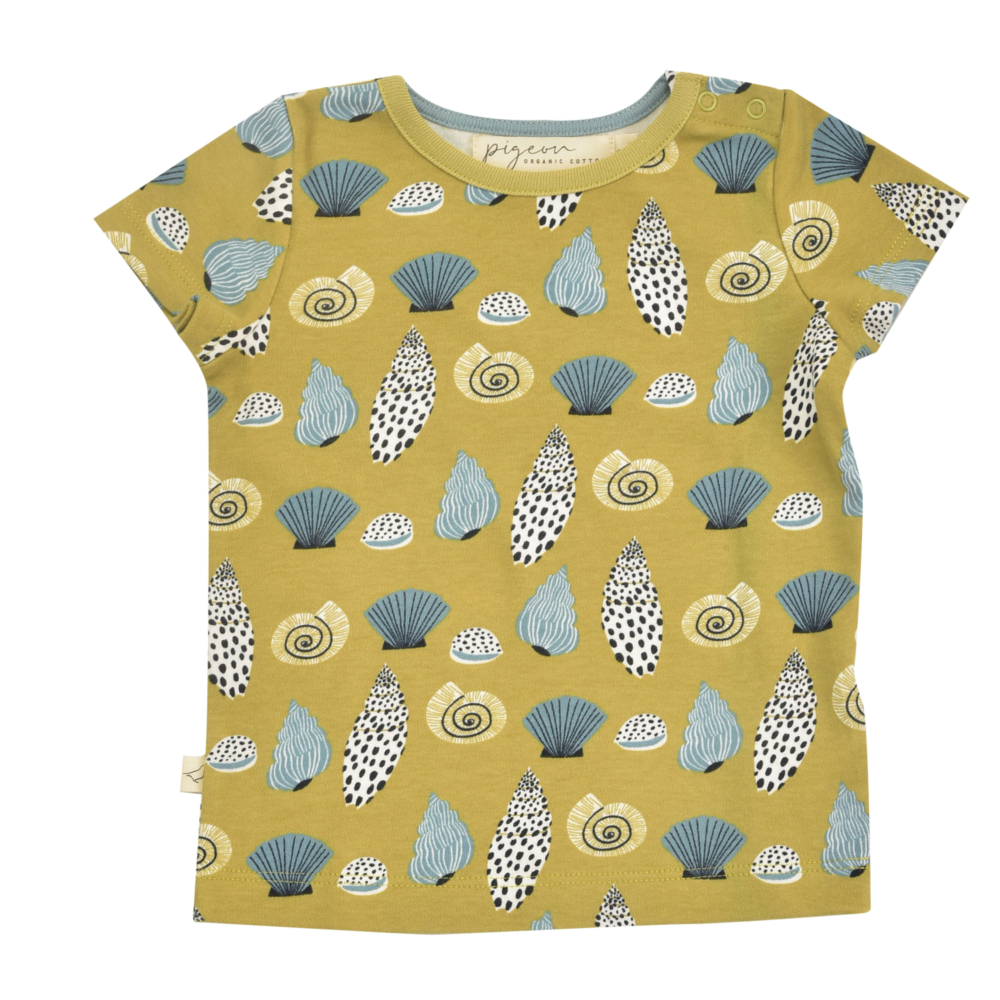 Short sleeves T-Shirt shells celery by Pigeon Organics SS21