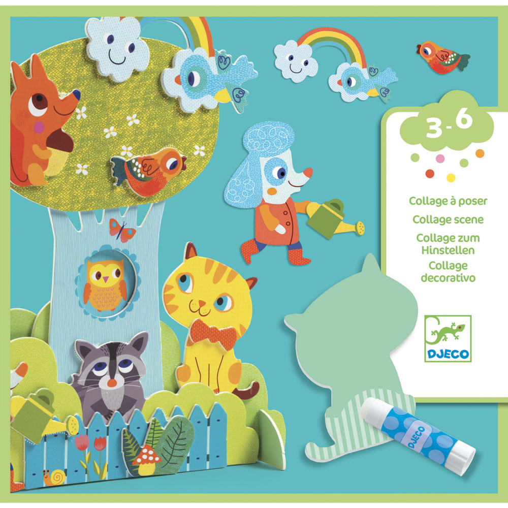 collage scene for little ones by djeco
