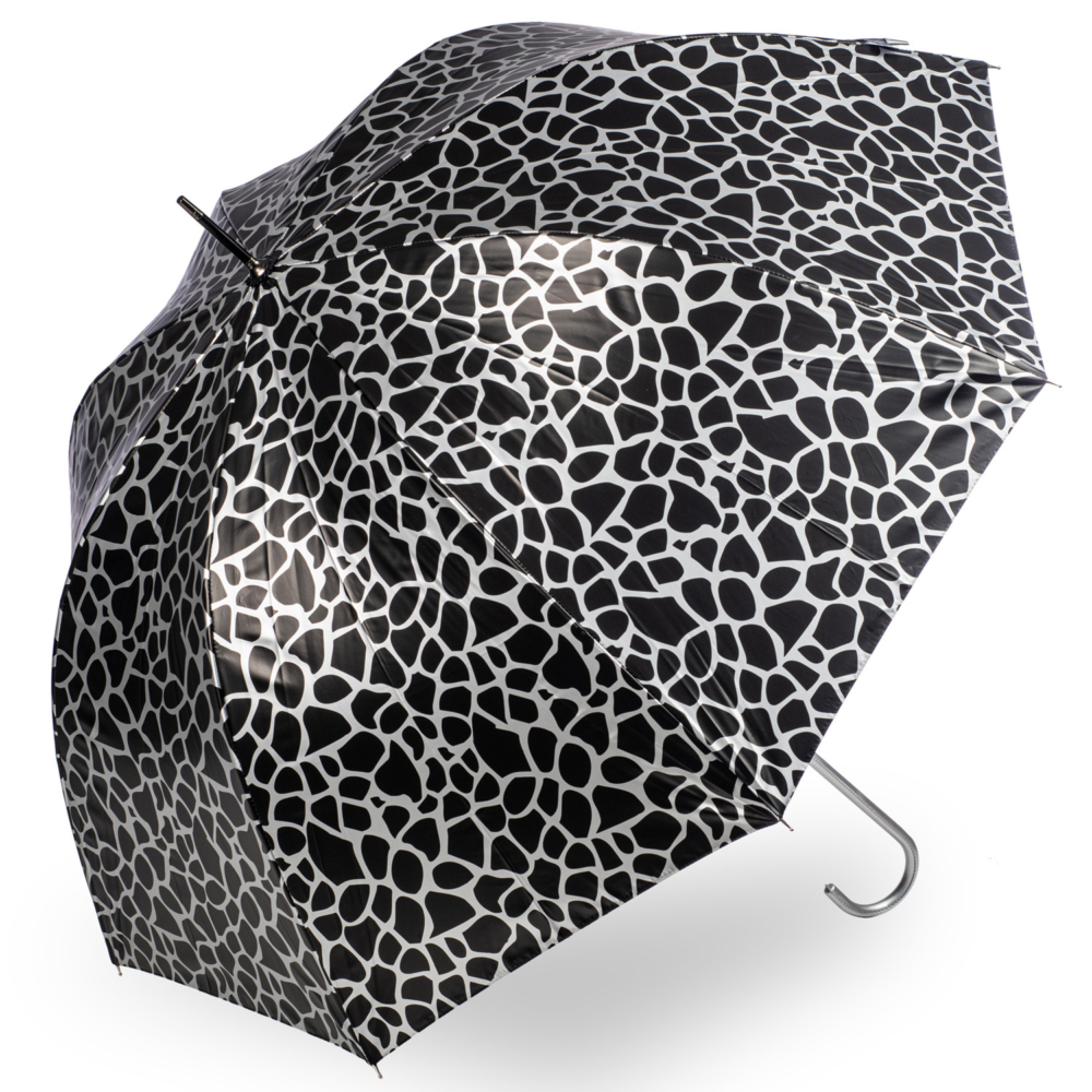 metallic animal print umbrella