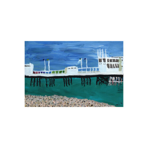 Worthing Pier Card by Aida