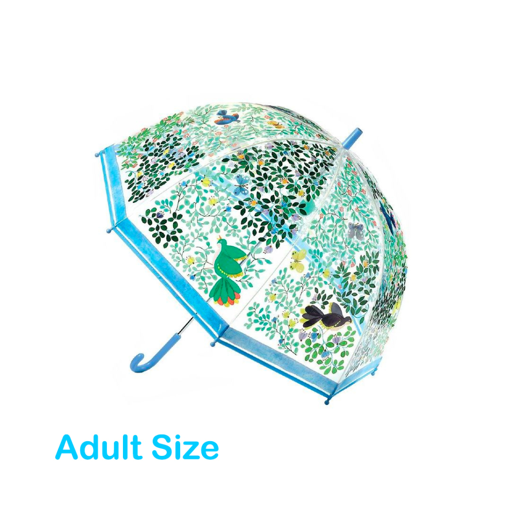 adult size wild birds umbrella by Djeco