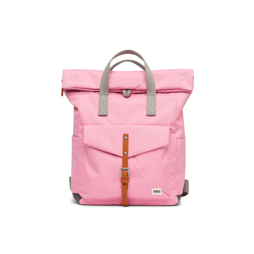 canfield c medium sustainable backpack antique pink by Roka