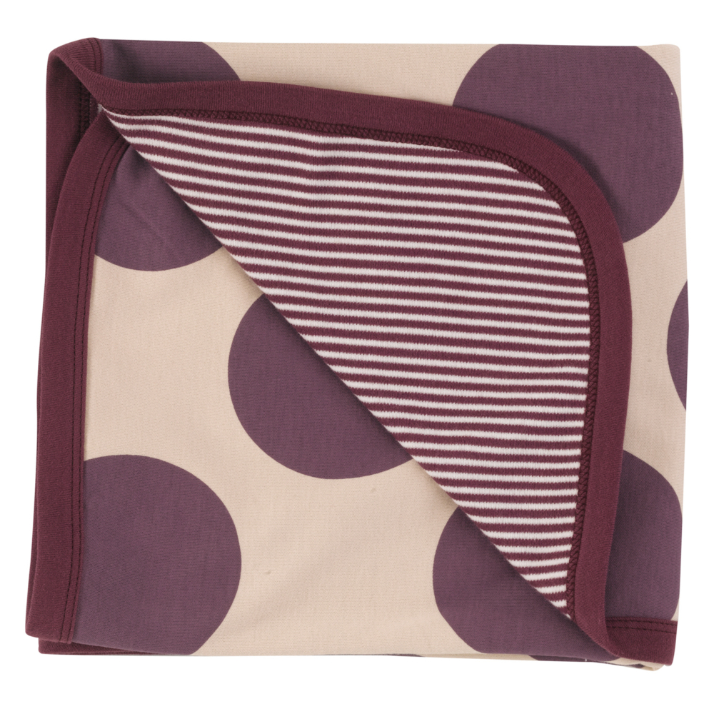 giant spots baby blanket reversible fig n organic cotton by pigeon organics AW21