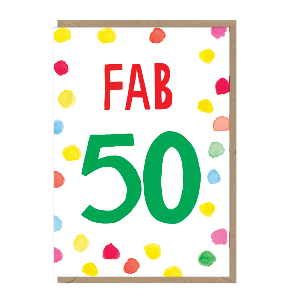 Fab 50 card by earlybird