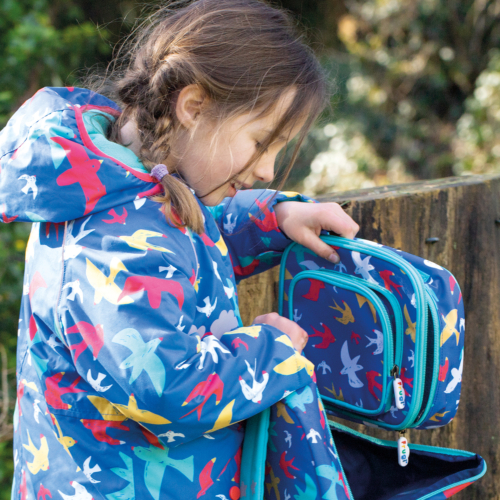 pack a snack lunch bag AW21 rainbow skies by Frugi