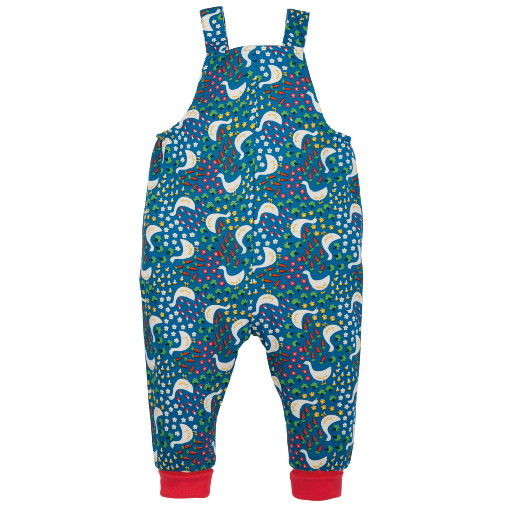 parsnip dungarees blue springtime geese by Frugi