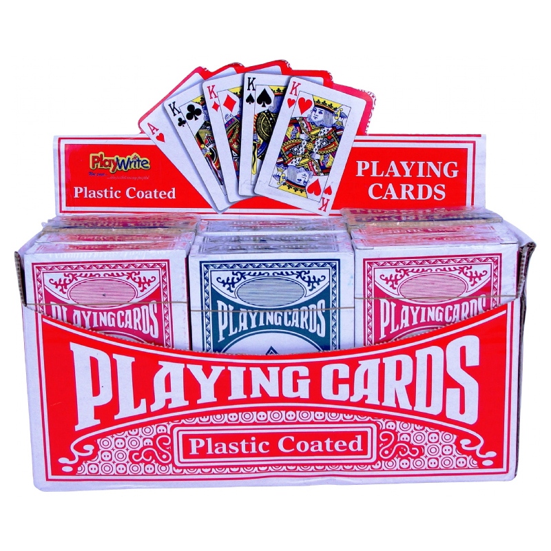 playing cards plastic coated
