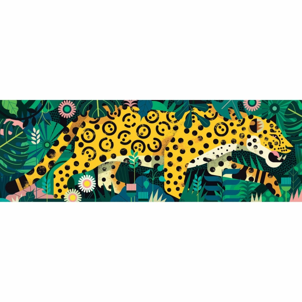 puzzle gallery leopard 1000 pieces by djeco