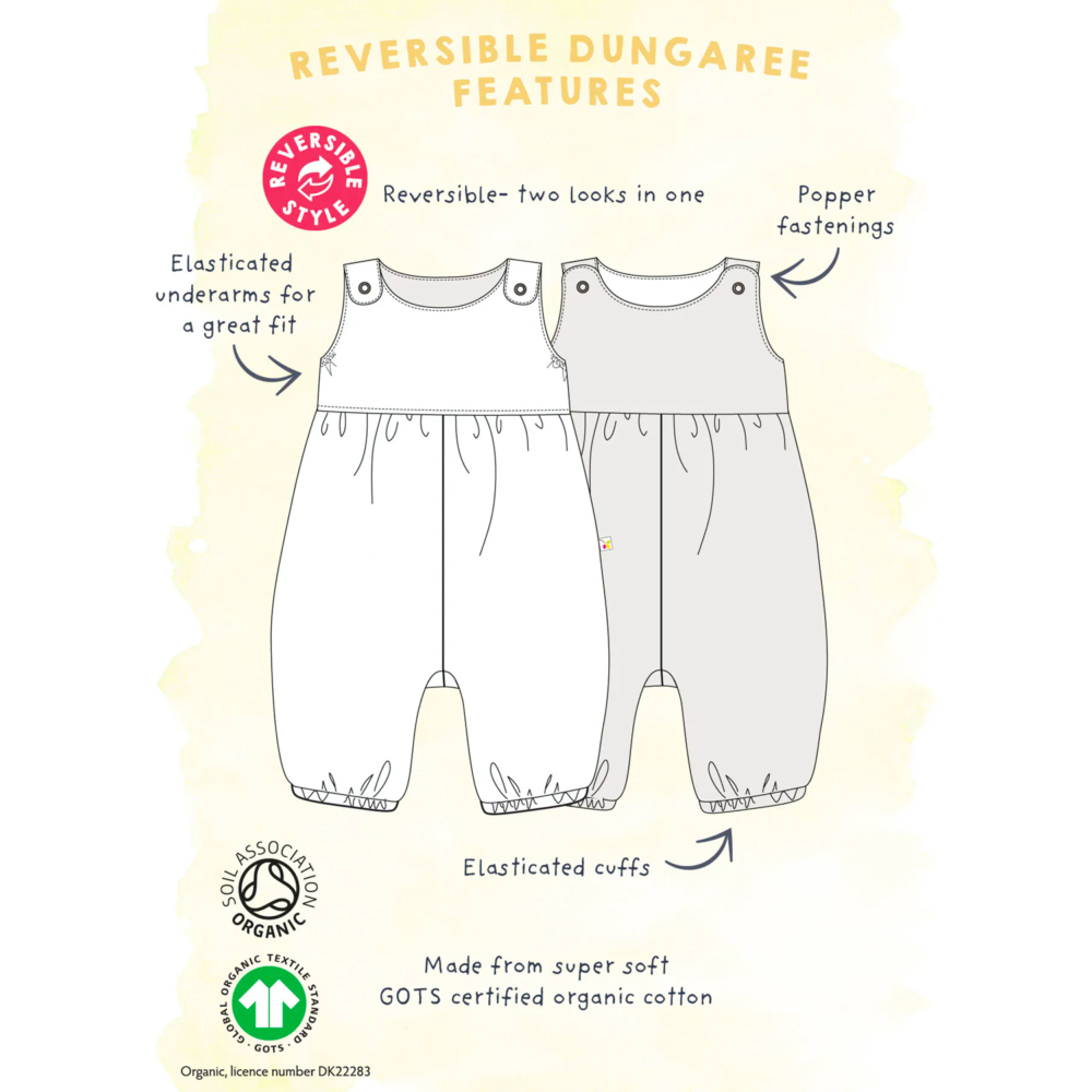 reversible dungarees by Frugi