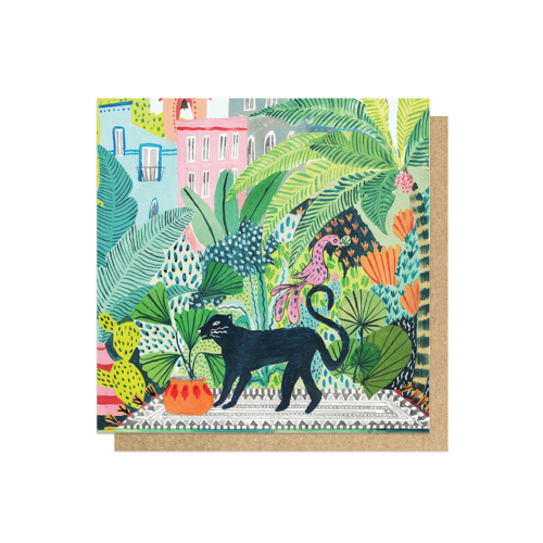 jungle panther card by Amber Davenport