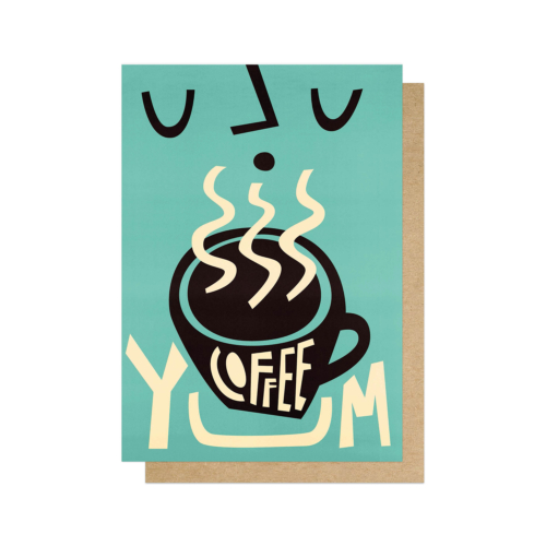 yum coffee card by fox and velvet